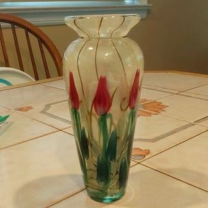 Heavy glass vase. 3 pounds